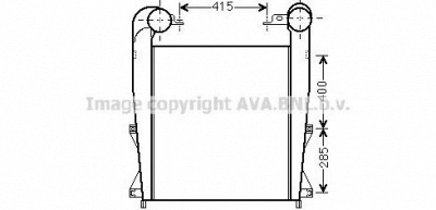 AVA QUALITY COOLING re4076 -  Интеркулер